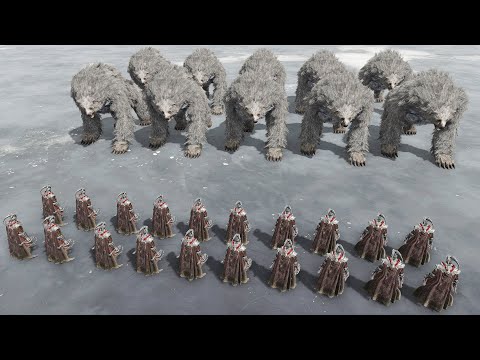 10 Elite Runebears Vs 20x All Knights - Elden Ring