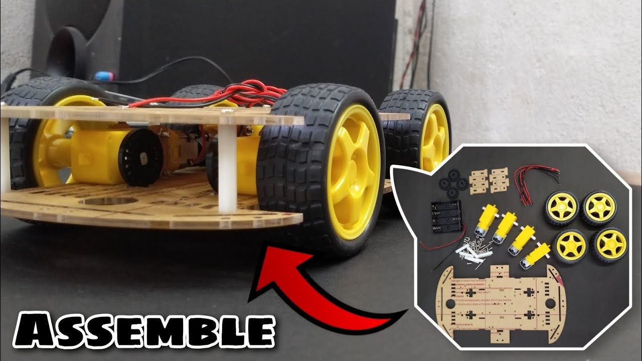 4WD Double Layer Smart Car Kit Assemble || DIY Car kit Assemble