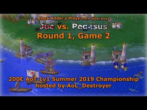 Summer 2019 Championship, R1 - Joe vs. Pegasus, Game 2 - Age of Mythology: The Titans