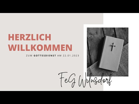 Gottesdient mit Stephan Weirich  am 22.01.23