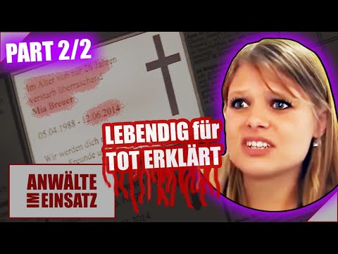 Halloween Special 2/2: Mias EIGENE TODESANZEIGE steht in der Zeitung| Anwälte im Einsatz SAT.1
