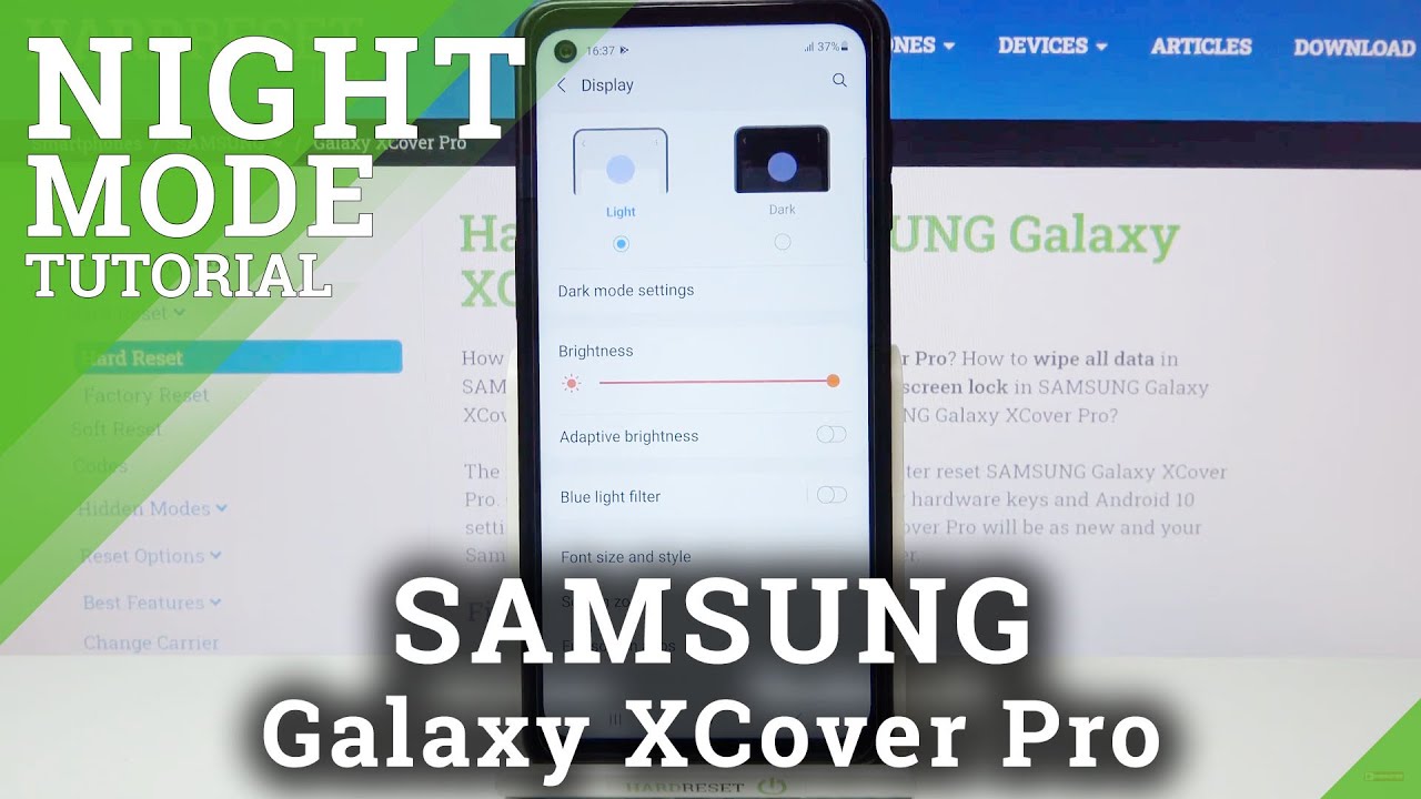 How to Enable Eye Comfort Mode in Samsung Galaxy XCover Pro – Visibility Enhancements