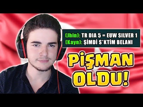 TÜRKİYE'YE LAF ATTI PİŞMAN OLDU! | EUW DERECELİ OYNANIŞ | Zegabon