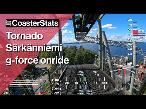 Tornado g-force onride - Särkänniemi [4K 60FPS]