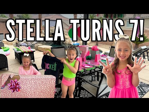 Wicked-Themed Pool Party For Stella! | Stella Turns 7 Years Old | Birthday Vlog