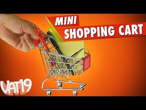 The Mini Shopping Cart is 300X smaller than the real thing.