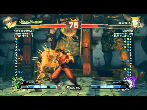 Super Street Fighter 4: Arcade Edition 2012 Kiryu Tsukimiya (Guy) vs Momome (Guile) - Ranked Match