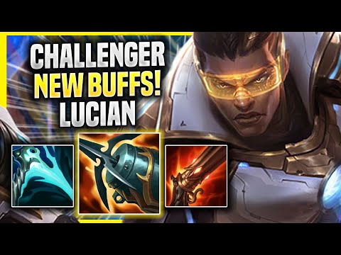 KOREAN CHALLENGER TRIES LUCIAN WITH NEW BUFFS! - Korean Challenger Plays Lucian ADC vs Jhin!