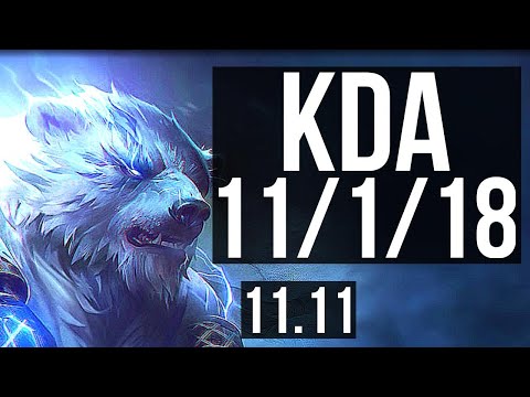 VOLIBEAR vs UDYR (JUNGLE) | 11/1/18, Rank 8 Voli, Legendary | EUW Challenger | v11.11