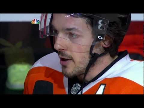 Danny Briere OT goal. NJ Devils vs Philadelphia Flyers Game 1 4/29/12 NHL Hockey