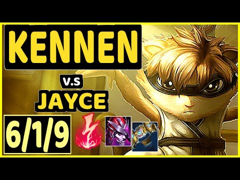 SOAZ (KENNEN) vs JAYCE - 6/1/9 KDA TOP GAMEPLAY - EUW Ranked MASTER