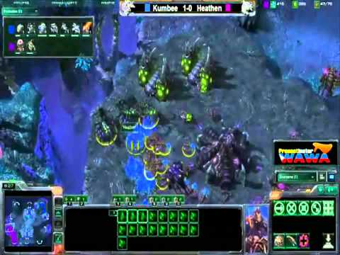 WQT Round 4 SemisA - Game 2 - Heathen V Kumbee -Starcraft 2