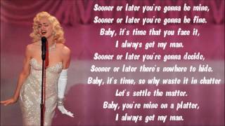 Madonna - Sooner Or Later Karaoke / Instrumental with lyrics on screen