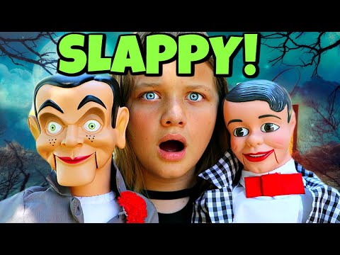 SLAPPY STOLE THE HALLOWEEN CANDY!! Slappy's Back with Danny! Goosebumps in Real Life! Video