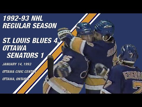 St. Louis Blues 4, Ottawa Senators 1: January 14, 1993