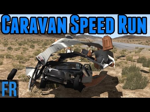 BeamNG Drive Challenge - Caravan Speed Run