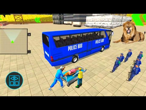 US Police offroad Coach Bus #1 - Uphill Driving Simulator New - Android Gameplay