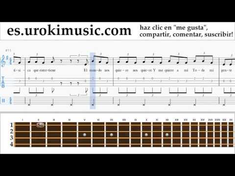 Como Tocar Ukulele J. Balvin, Willy William - Mi Gente Tablatura Parte#2 um-i927