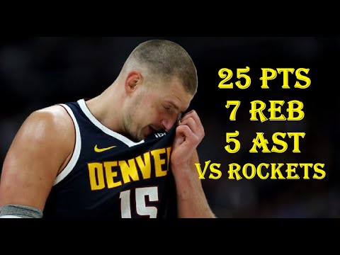 Nikola Jokic 25 Pts 7 Reb 5 Ast Houston Rockets vs Denver Nuggets HIGHLIGHTS