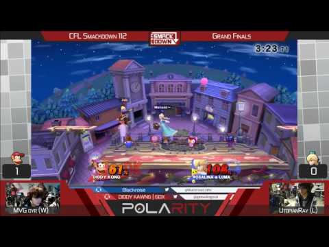 CFL Smackdown 112 WiiU - MVG Dyr (Diddy Kong) vs UtopianRay (Rosalina) - Grand Finals