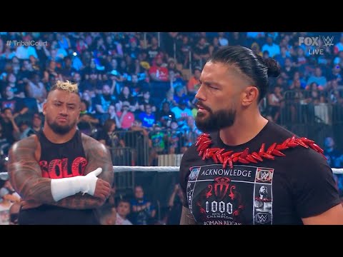 Roman Reigns and Solo Sikoa confronts The Usos (2/3) - WWE SmackDown 7/7/2023