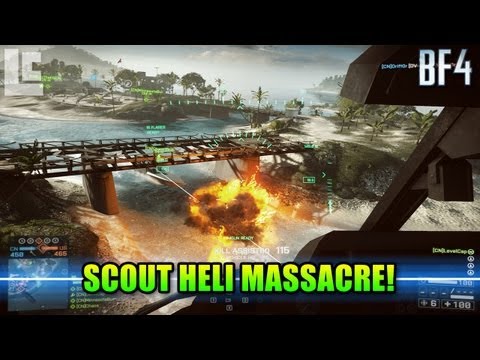 BF4 Scout Helicopter Massacre! Little Bird & Z-11W (Battlefield 4 Gameplay/Commentary)
