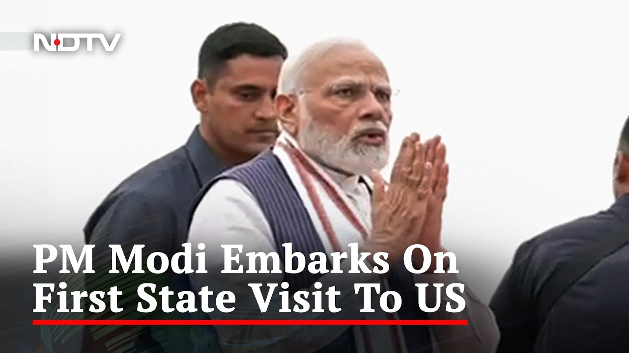 PM Modi Leaves For Landmark State Visit To US
