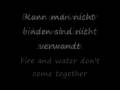 Rammstein-Feuer und Wasser Lyrics With ...