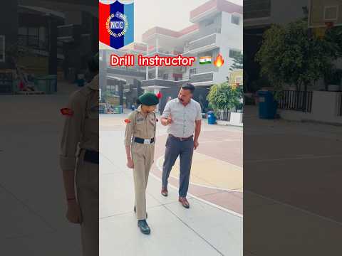 Dahine salute || Drillinstructor demo 🔥🇮🇳🫡 #ncc #shortvideo #shorts #trending #salute #training