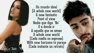 ZAYN, Becky G - Un mundo ideal (Lyrics) (Versión Créditos) (De &quot;Aladdin&quot;/Audio Only) (Letra)