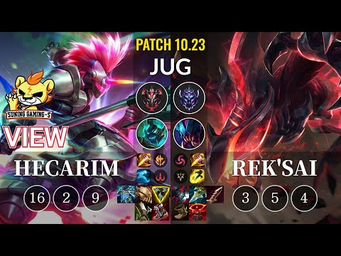 SG-S View Hecarim vs Rek'Sai Jungle - KR Patch 10.23