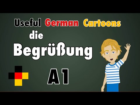 Easy German: Greetings in German - Begrüßung auf Deutsch - Niveau Anfänger - A1 - Sehr einfach