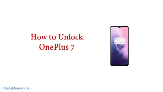 How to Unlock OnePlus 7 - When Forgot Password