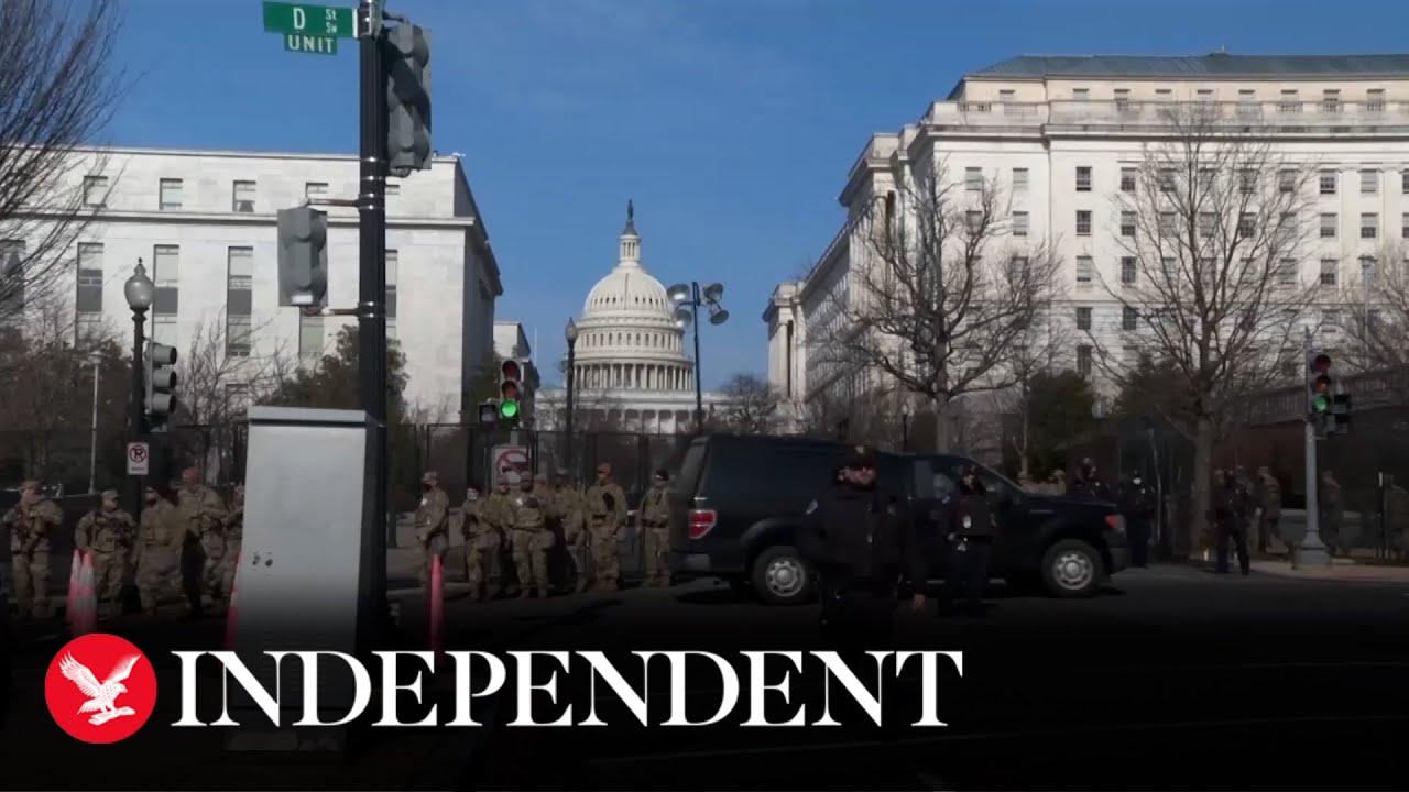 Thousands of troops arrive in Washington DC ahead of Biden's inauguration
