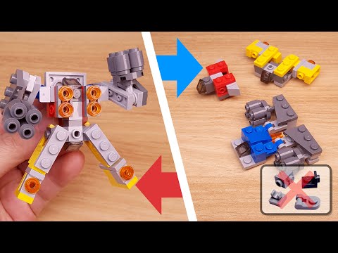 LEGO brick transformers mech MOC tutorial - combiner Grayman #LEGO #MOC #mech #レゴ #レゴ合体ロボ #레고합체로봇