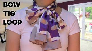 How To Tie a Bow Tie Knot of a Silk Scarf