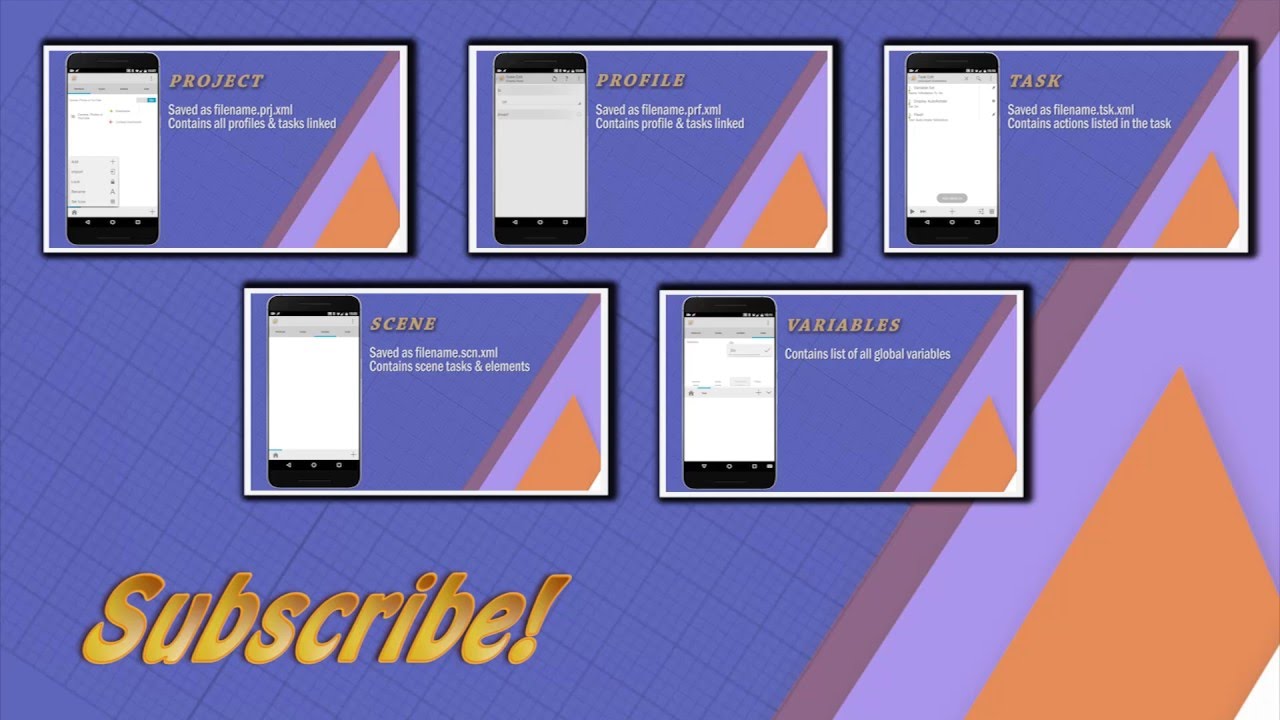 Tasker Projects, Profiles, Tasks and Variables explained