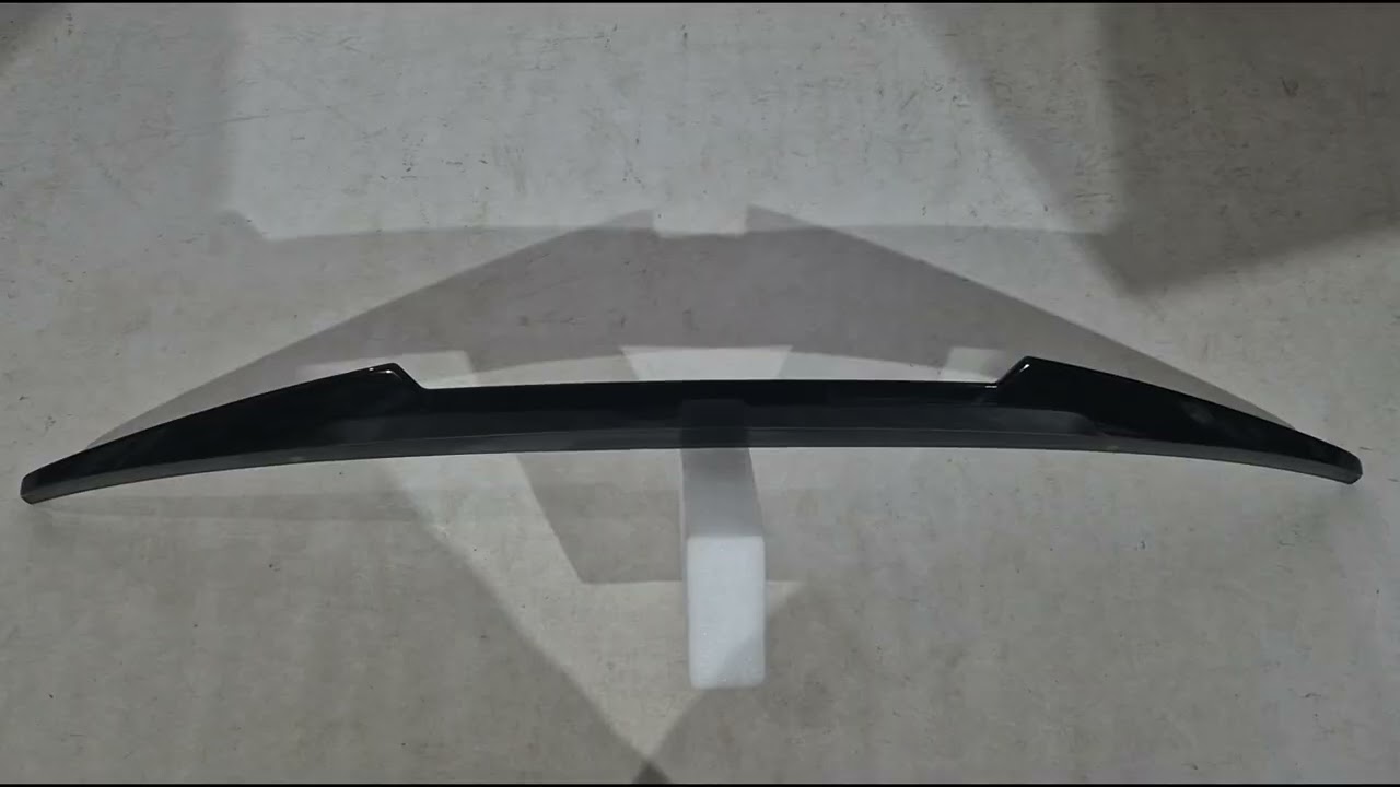BMW řada 4 G22/23/26 2020– Spoiler ve stylu M4 (pro G23, černý lesk) Video 1