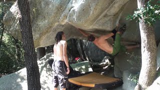 Video thumbnail of Fisical Brothers, 7a+. La Comarca