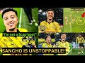 Jadon Sancho sends MESSAGE to Ten Hag & Man United fans after he won MOTM & Score a long range goal