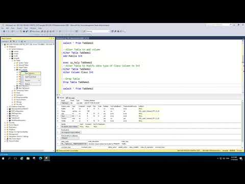 Sql Server Table Create Alter Drop With Example