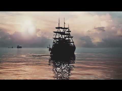 SLEEPING  AT SEA CREAKING WOODEN SHIP WAVES WIND AMBIENCE