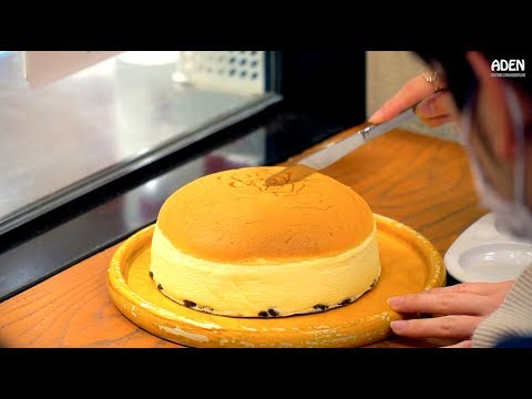 Japanese Jiggly Cheesecake - Street Food in Osaka