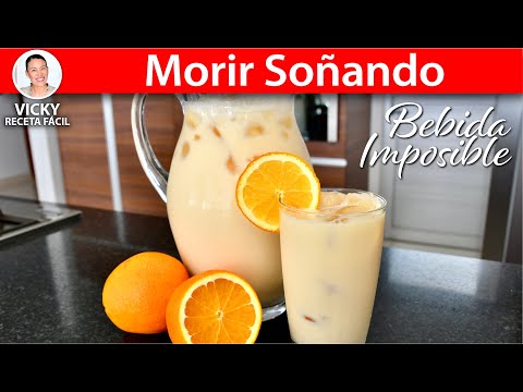 MORIR SOÑANDO BEBIDA IMPOSIBLE | Vicky Receta Facil