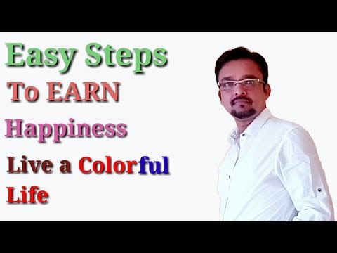 How to be happy 24x7. Easy steps to Earn Happiness in life. Excellent Formula in Hindi