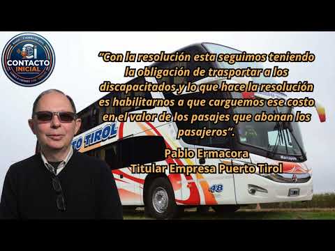 Pasajes para discapacitados (Pablo Ermacora  - Titular Empresa Puerto Tirol)