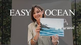 Step-by-Step Watercolor Ocean (Anyone Can Do This)