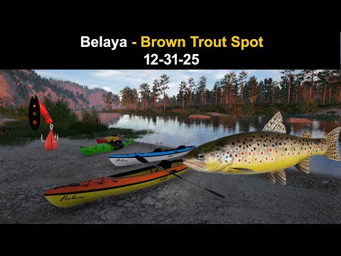 Russian Fishing 4, Belaya - Brown Trout Spot 12-31-25