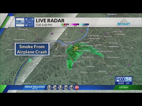 Smoke from Louisville UPS plane crash caught on weather radar