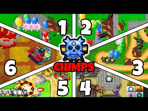 Can We Beat CHIMPS in Every Bloons TD Game?